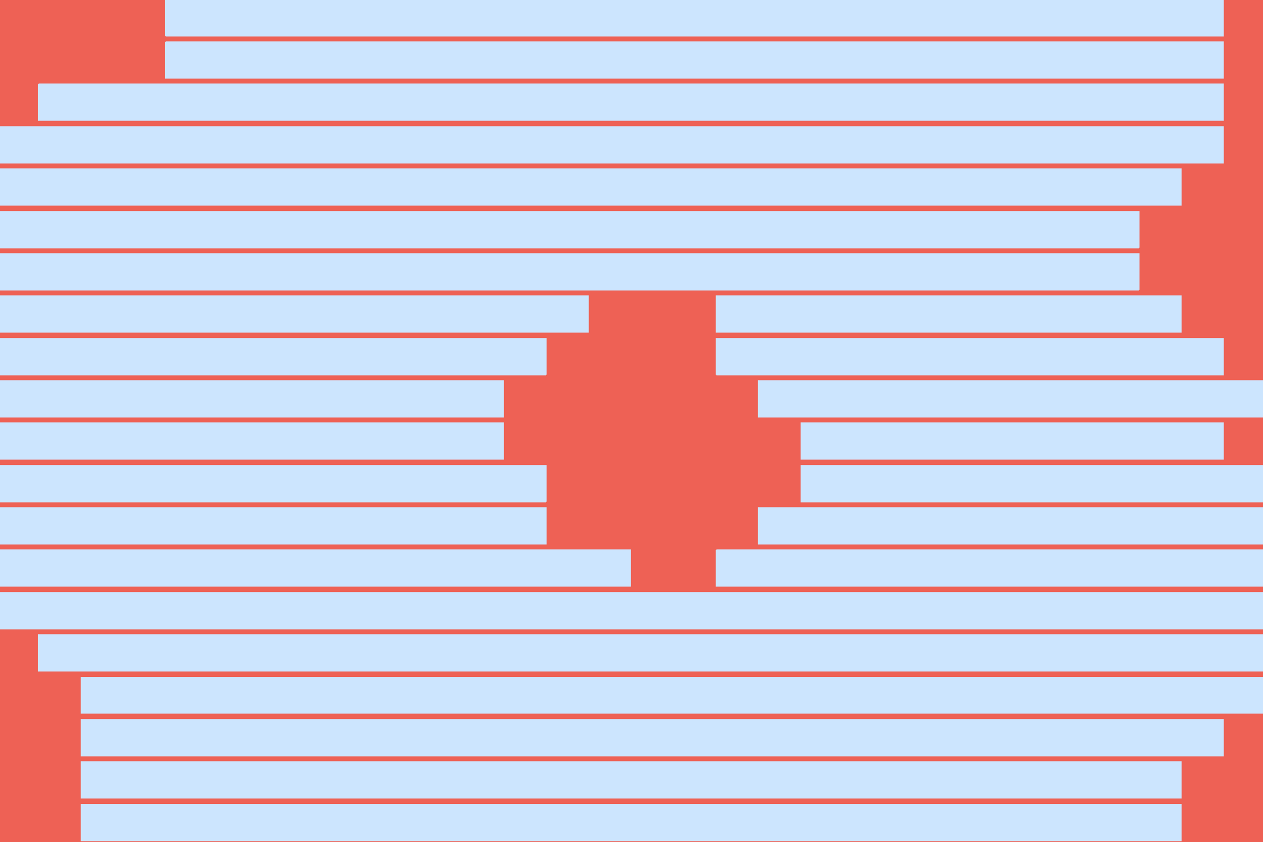 Abstract design with horizontal blue and vertical red lines
