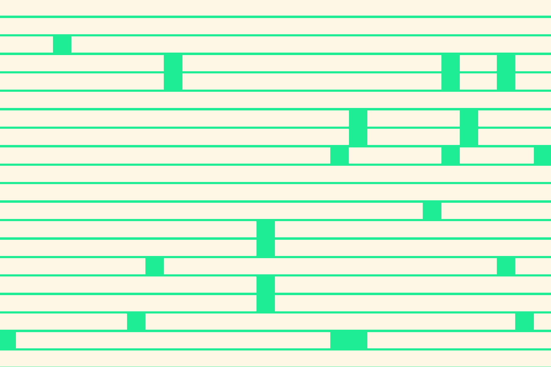 Abstract pattern of turquoise lines and boxes on a beige background, representing data anonymization.