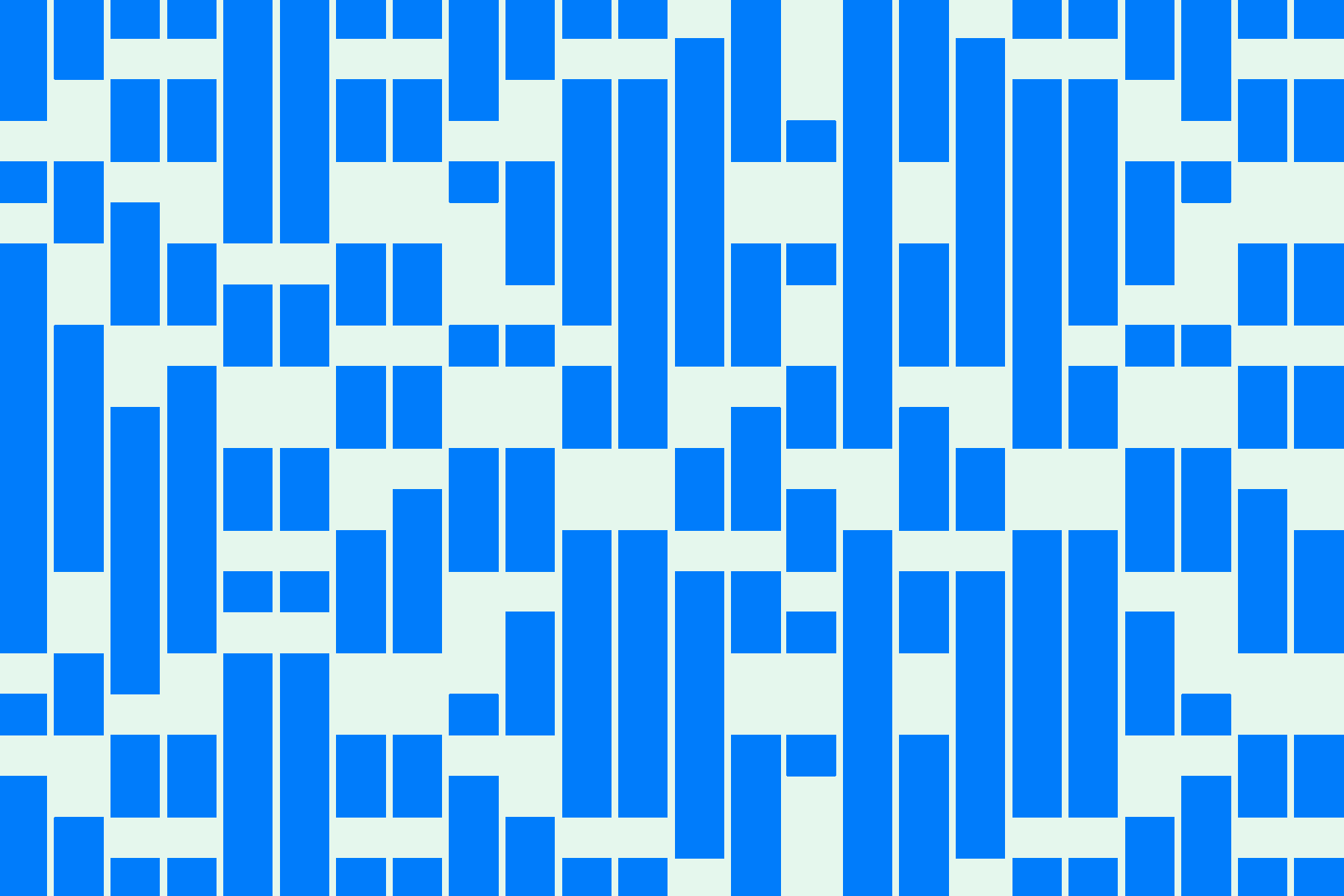 Abstract pattern of blue rectangles on a light background