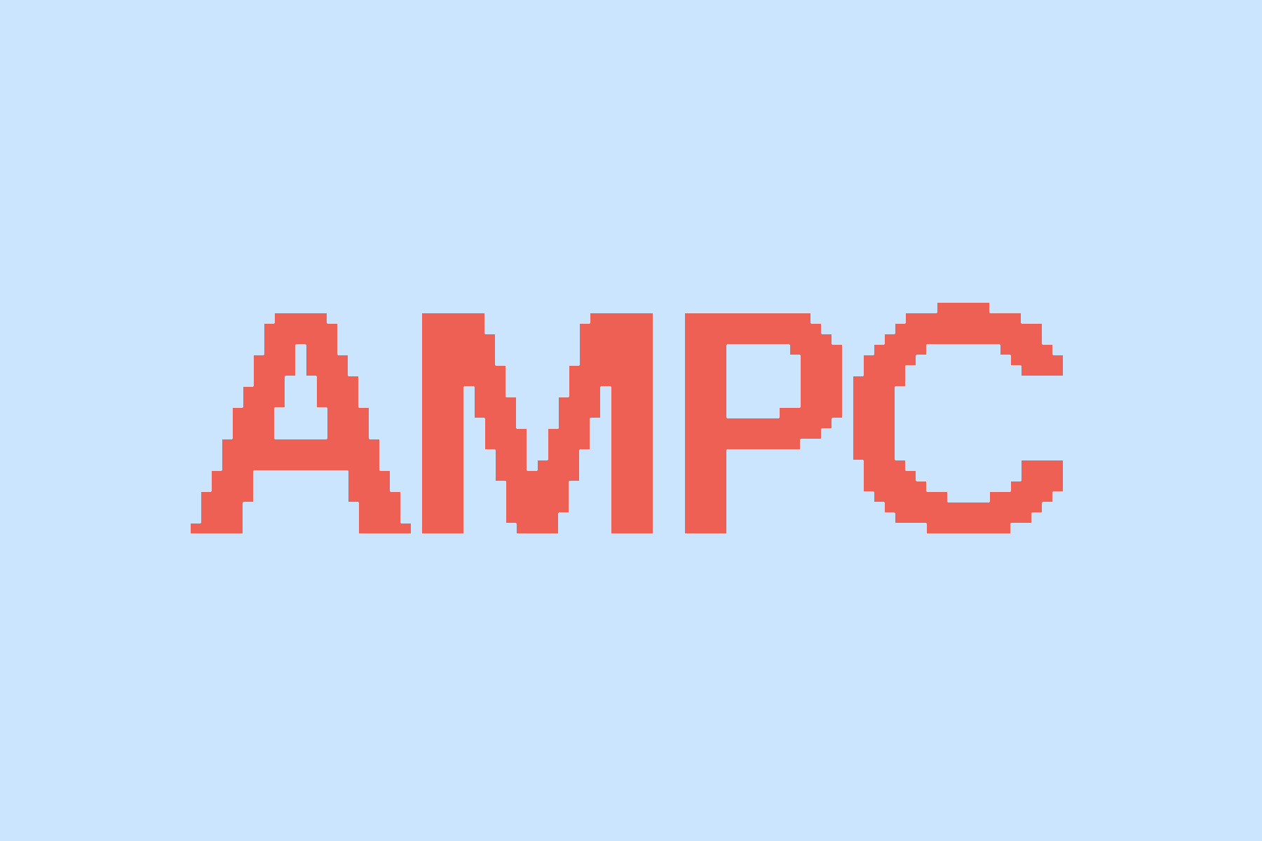 Text graphic featuring the word 'AMPC' in a pixelated red font against a light blue background, representing a blog post about enhanced privacy for World ID.